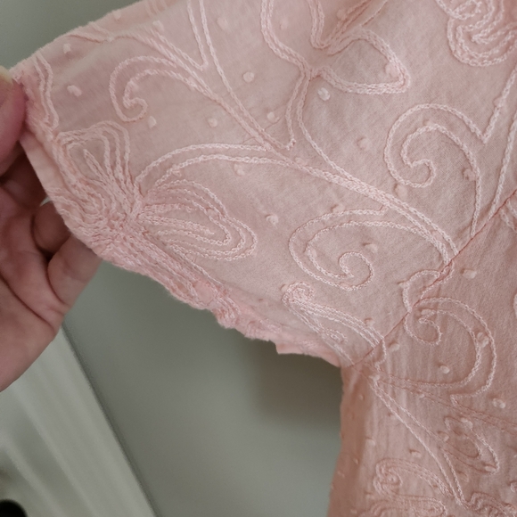 Terzo Millennio Peach Lace Blouse - S - Picture 3 of 10